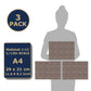3 Sheets Self-Adhesive Wall Cladding For Dollhouse 1:12 Scale (Smoky Red Bricks)