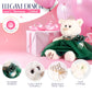 Kinnex Collections Since 1997 12'' Quince Anos Teddy Bear With Dress Embroidery Mis 15 Anos (Centerpiece) ~ B09631-33G (Emerald