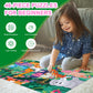 Taozi&Lizhi Jumbo Jigsaw Puzzles, Jungle Animals, Large Floor Puzzle For Kids Ages 3-5, 4-8, Christmas Toddler Puzzles With Hand