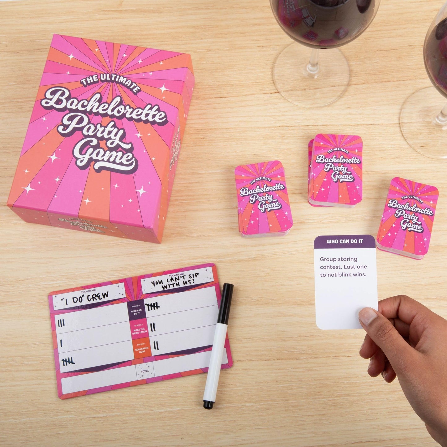 DSS Games Ultimate Bachelorette Party Card Game – 150 Prompt Cards, Fun for Girls Night Out & Bridal Shower, Ages 17+