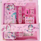 Kreyuza Stationary Kit For Girls Pencil Pen Book Eraser Sharpener Stationary Kit Set For Girls Birthday Gifts For Kids In Bulk K
