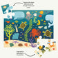 Petit Collage Ocean Life Floor Puzzle - 24 Large Pieces, Paper, 18" x 24", Great Gift for Kids Ages 3+