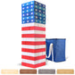 Gosports Giant Wooden Toppling Tower - Stacks Up To 5 Ft - Stars And Stripes