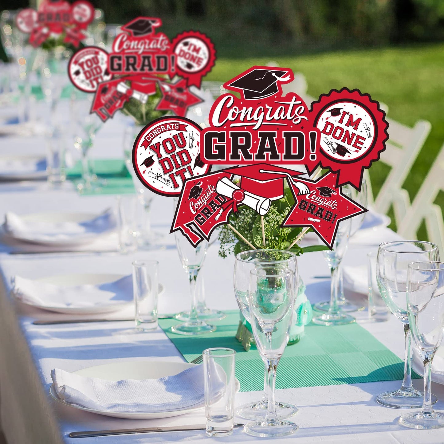 30Pcs Graduation Party Decorations Class Of 2023 Congrats Grad Table Centerpiece