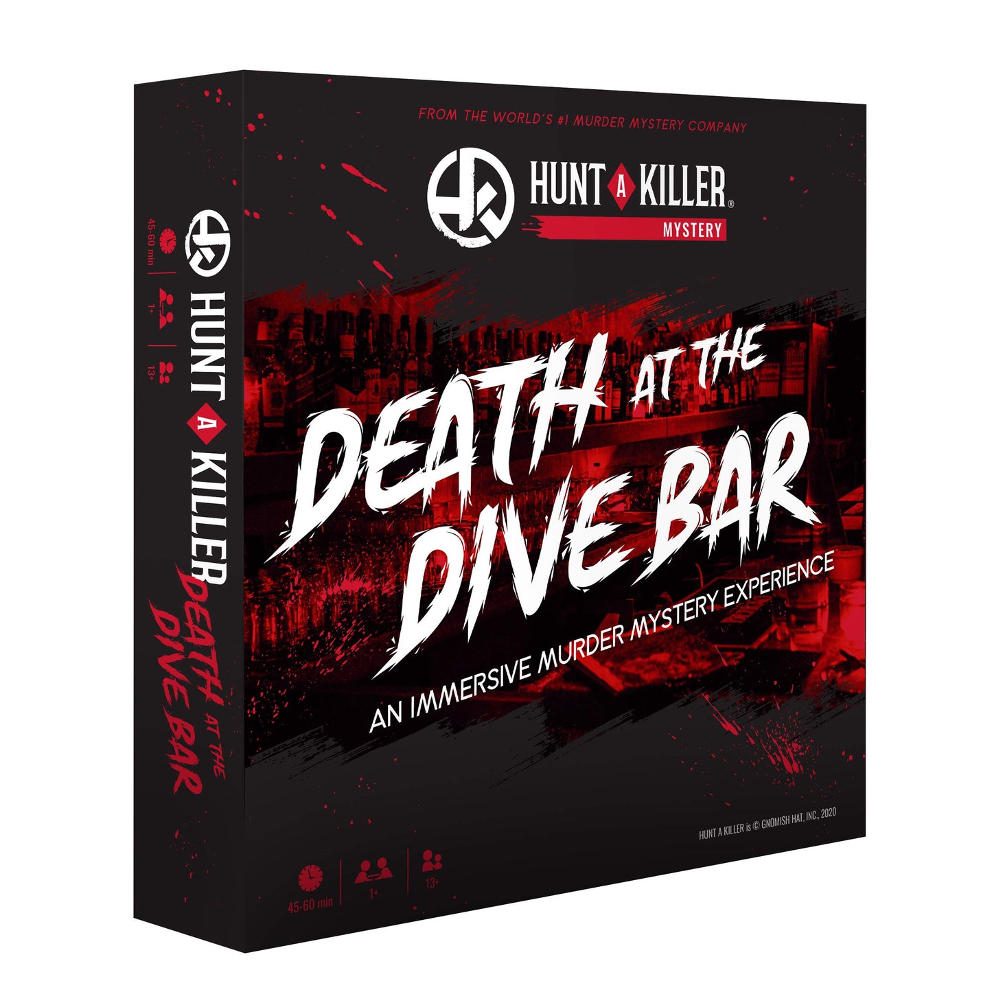Hunt A Killer Immersive Murder Mystery Game, Death At The Dive Bar, Cardboard, Ages 14+, Multicolor, Model HAKZEROBD001-C