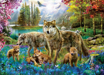 Eurographics (Eurhr Wolf Lake Fantasy 500Piece Puzzle 500Piece Jigsaw Puzzle