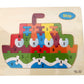 NPRC Wooden Colorful Learning Educational Puzzle Board Tray for Kids, Size 22cm X 18cm (Ship)