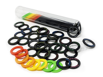 Citadel Black Health & Condition Rings - 80 Pack - Double-Sided Plastic, 30 Conditions, 4 Health Markers - D&D 5th Edition
