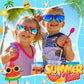 Giftinbox Kids Sunglasses Bulk, 24Pack Translucent Sunglasses For Kids Boys Girls Age 3-8, Valentines Day Gifts For Kids, Birthday Party ,Beach, Pool Party Favor