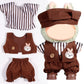 AICase for Labubu Clothes/for Labubu Outfits Clothes Set for 17cm Lububu Doll 3 Piece Set Hat Clothing for LA BUBU  Boys and Girls Stylish Adorable Dolls Clothes Accessories (No Doll)_08