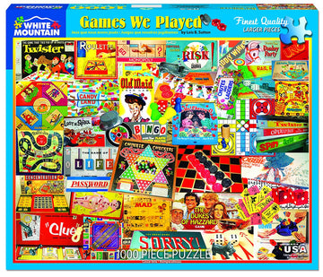 White Mountain Puzzles The Games We Played - 1000 Piece Jigsaw Puzzle