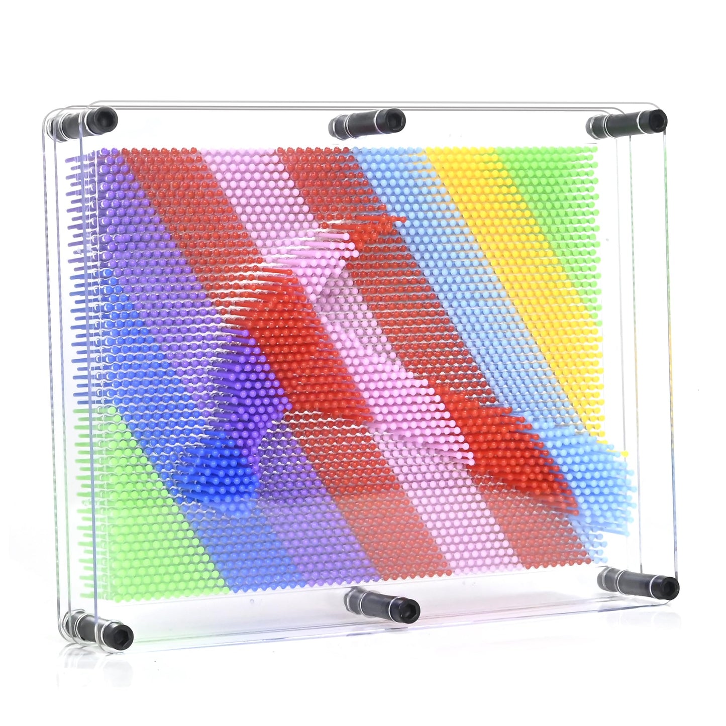 MICKYU 3D Pin Art Toy - Autism Sensory Board Game, 8x10 inches, Colorful Plastic, Model MY21112901