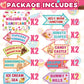 20 Pieces Candyland Decorations Welcome to Candyland Signs Candy Party Decorations for Women Girls Candy Land Themed Birthday Pa