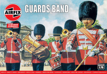 Airfix A00701V Guards Band Vintage Figures - Unpainted Plastic Model, Size: zzzz-s