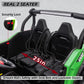 Molachi 4Wd Kid Ride On Car Truck Toy, 2 Adjustable Seater Children Electric Cars, Soft Start 24V Kid Remote Control Vehicles, 3