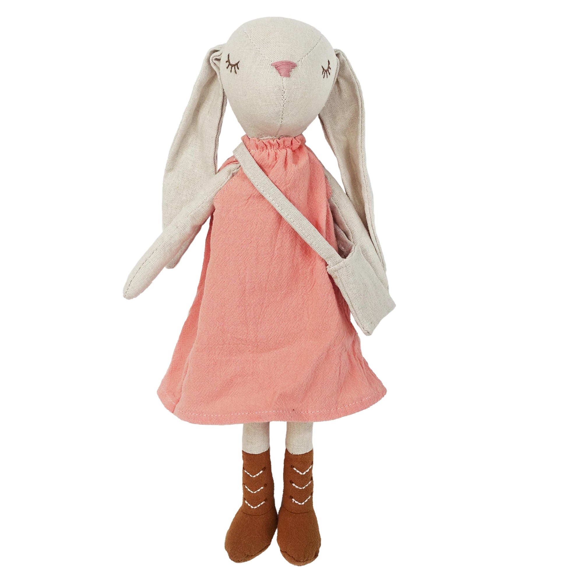 Mon Ami Hazel The Bunny Stuffed Doll - 13'', Soft & Cuddly Plush Animal Doll, Use As Toy Or Room D  Cor, Great Gift For Kids Of