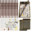 Gosodeny 36 Set Valentines Day Wizard Wand Pencil & Glasses Gift Set, Wizard Theme Party Favors with Exchange Cards, Holiday Par