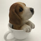 Pacific Giftware Adorable Teacup Pet Pals Puppy Collectible Figurine 5.75 Inches (Beagle)