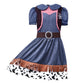 Zzihan Kids Cowgirl Costume Dress Outfits For Girls Role Play Cowboy Cowgirl Hat Bandanas Belt Sunglasses Dress Up Accessories F
