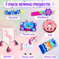 Hkkyo Sewing Kit For Kids Ages 8-12, Kids Sewing Kit, Felt Sewing For Kids, Learn To Sew Craft Kit For Beginners, Diy For Girls