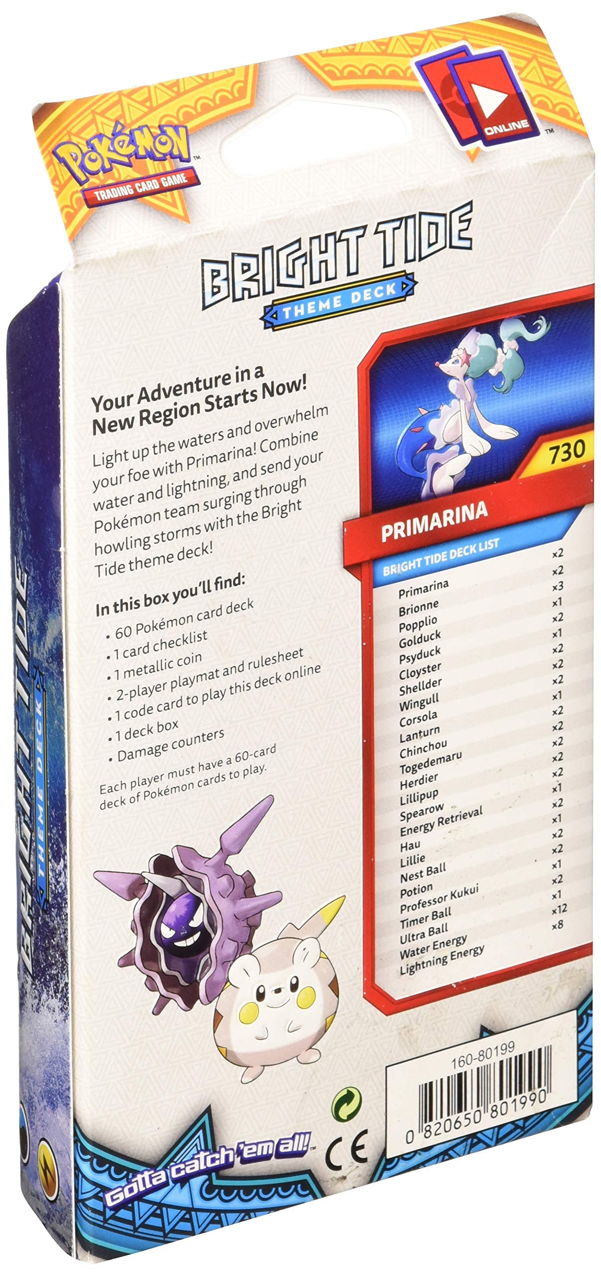 Pokemon Tcg: Sun & Moon, Bright Tide Theme Deck