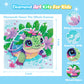 4 Pack Cartoon Diamond Art Kits for Kids, Crafts for Girls 8-12 Arts and Crafts for Kids Ages 4-8, 5D Cute Animals Diamond Art P