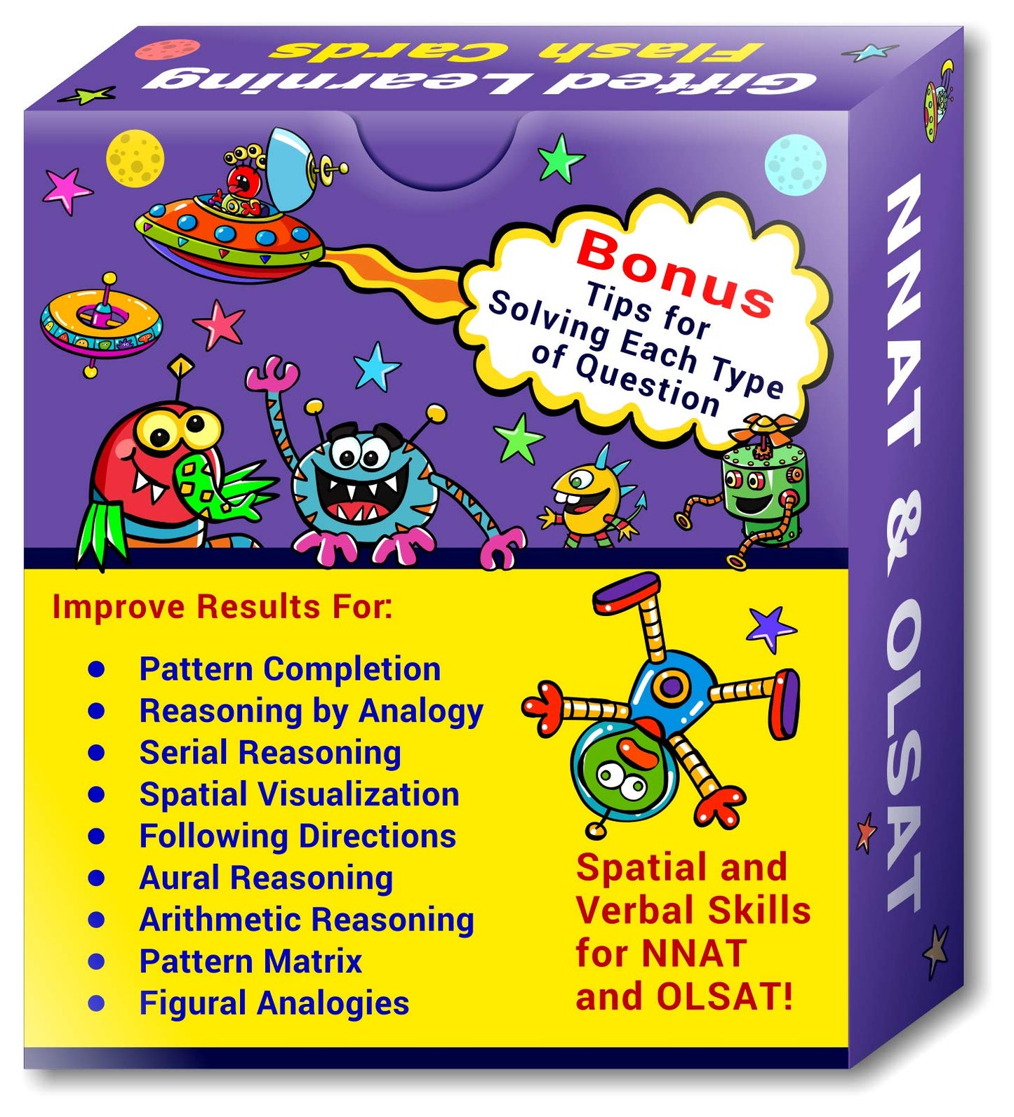 TestingMom.com NNAT and OLSAT Test Prep Flash Cards - NYC Gifted and Talented - Kindergarten (Level A) - Grade 1 (Level B) - 140