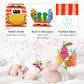 Wrist Rattle Foot Finder Sock For 0-36Months Baby Boys And Girls, Newborn Baby Soft Hand & Feet Rattle 0-3 Years, Arm Leg Babies Development Toys For Infant Bebe (Cdo-4 Pcs)