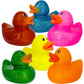 The Dreidel Company Giant Glitter Rubber Duck Toy With Sound Assortment Duckies For Kids, Bath Birthday Gifts Baby Showers Summe