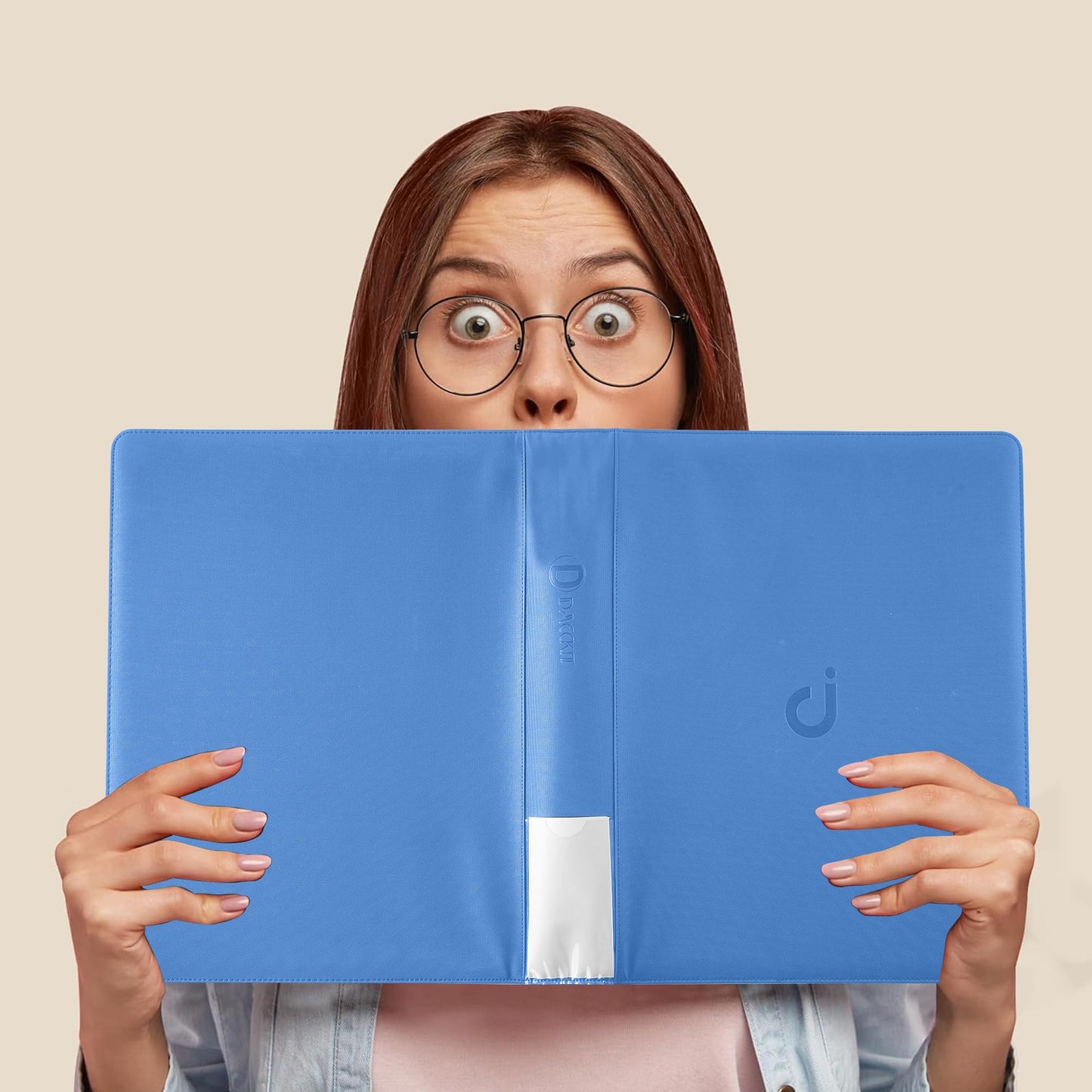 Top Loader Binder  Holds 288 Top Loaders - 9-Pocket Toploader Binder for 3 x 4 Rigid Card Holders for Trading Cards or Sports Cards  Model A - Sky Blue