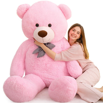Maogolan Giant Teddy Bear 6 Feet Tall, Pink Human Size Big Teddy Bear Stuffed Animal For Boyfriend,Girlfriend,Wife On Valentines,Christmas,Birthday