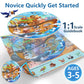 Iplay, Ilearn Toddlers Noah'S-Ark Wooden Animal Puzzles, Kids Floor Puzzles For Ages 3-5, 4-8, Large 51 Pieces Round Jigsaw Puzzle Educational Toys, Birthday Gift For 6 7 Years Old Boys Girls Children