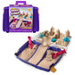 Kinetic Sand, Folding Sand Box with 2lbs Play Sand, 7 Molds & Tools, Sensory Toys for Kids Ages 3 and Up