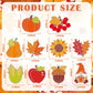 Beeveer 30 Sets Fall Plant Suncatchers Art Kits DIY Thanksgiving Pumpkin Maple Leaf Acorn Suncatcher Crafts Paint Your Own Windo