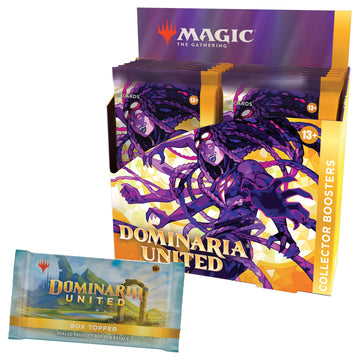 Magic The Gathering Dominaria United Collector Booster Box - 12 Packs + Topper Card, Purple, Model C97170000, 181 Magic Cards