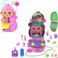 Polly Pocket Dolls & Playset With Pets & 13 Accessories, 2-In-1 Momma Monkey & Baby Wearable Purse & Animal Toy