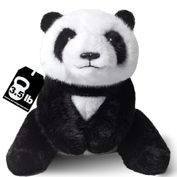Wtdeplush Weighted Panda Plush Stuffed Animals - 14'' 3.5 Lbs Weighted Microwavable Panda Heated Stuffed Animal Heating Pads For