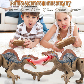 Gretex Remote Control Dinosaur Toys For 3 4 5 6 7 8 Years Old, Dinosaurs For Boys Age 4-7, Velociraptor Toy, Rc Dinosaurs, Robot Dinosaur Toys For Kids 5-7, Toy For 3 4 5 6 7 8 Years Old Boys