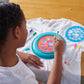 Spirograph Fabric Designer Spiral Art You Can Wear, Kids Toys, Drawing Kit, Classic Gear Design Kit, Fabric Pens, Ages 6+