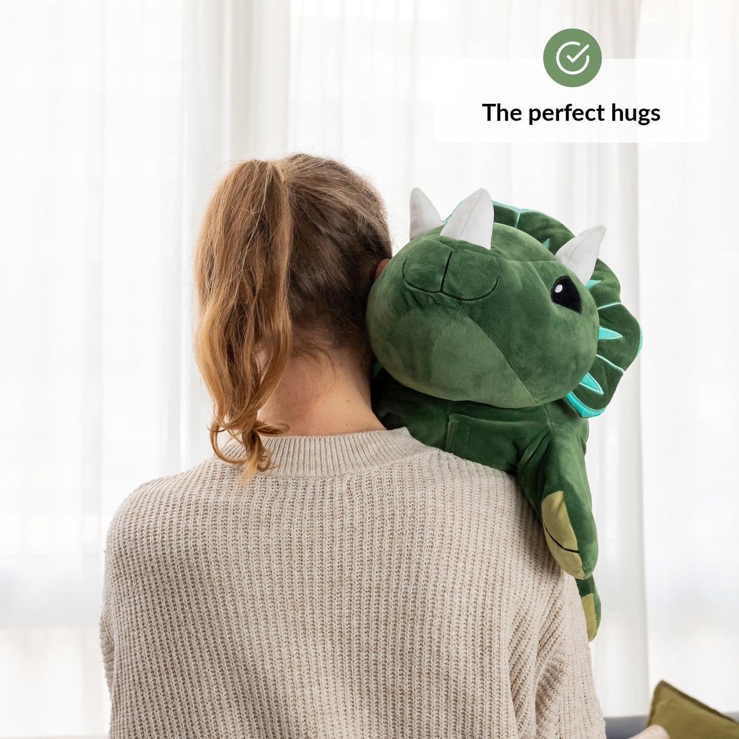 Odoxia Weighted Stuffed Animal For Anxiety | 5 Lbs | Calming & Comforting | Dinosaur Stuffed Animal | Weighted Plush Dino | For