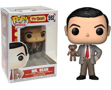 Funko Pop! Movies Mr. Bean Vinyl Figure 3.75" Multicolor - Includes Pop Box Protector Case, Model RegBean592