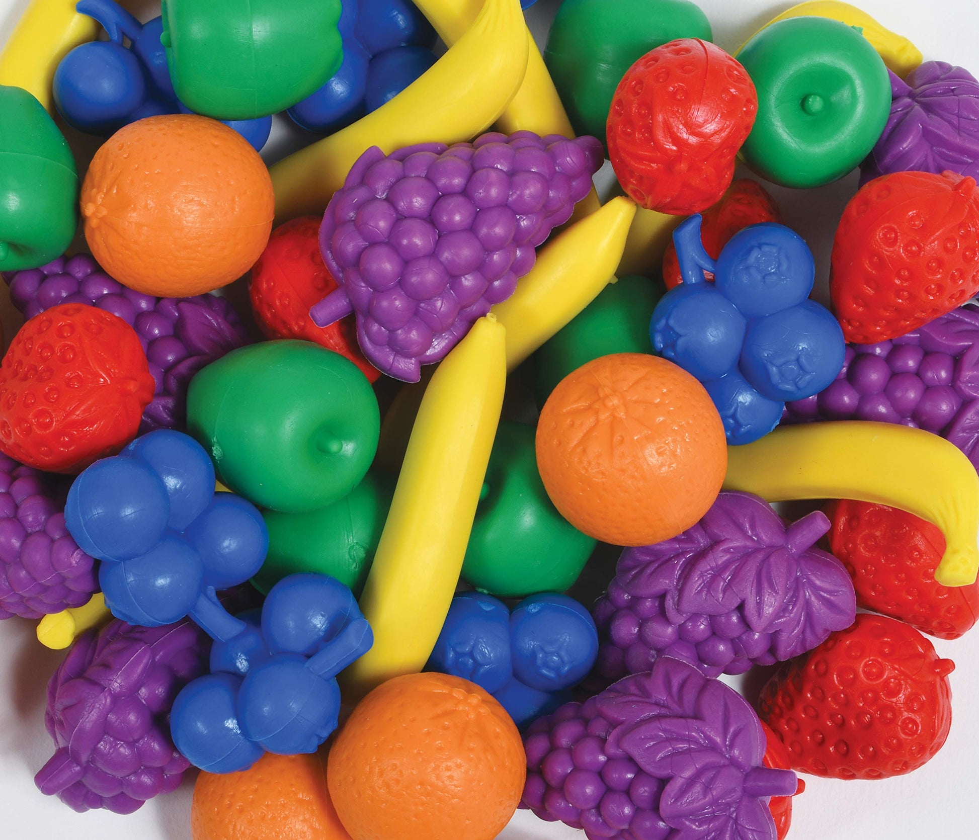 Rubber Counters Math edxeducation Fruit Counters Set of 108 | Medium Rubber Math Manipulati ...