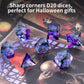 OriCraft Dark Magic Dice DND Dice Set Dungeons and Dragons Polyhedral Role Playing Gaming Dices Black Underwater World D20 Dice