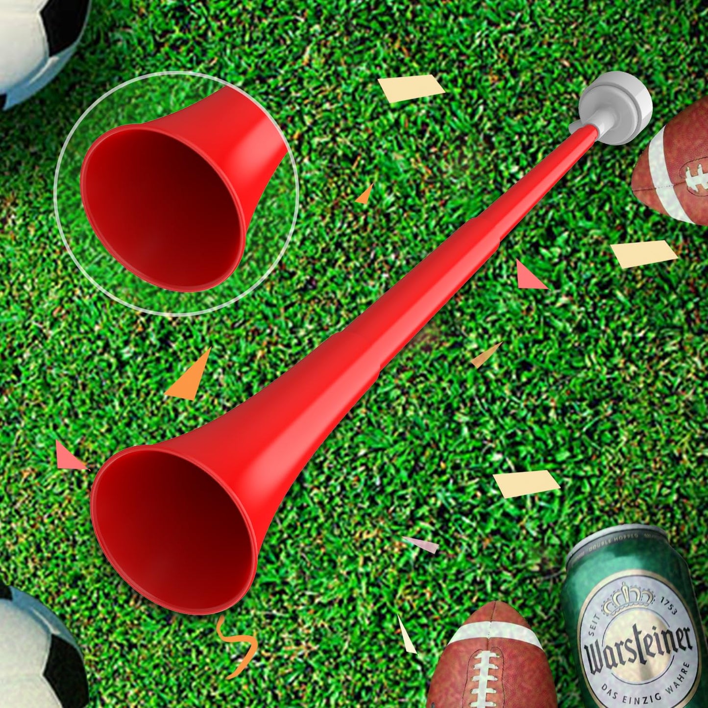 Stadium Vuvuzelas Soccer Collapsible Blow Trumpet Noise Maker Loud Sound Handheld Sports Horn For Sports Events Graduation Games