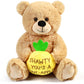 Benben Shawty U Fine Teddy Bear, Valentines Day Gifts For Her, Women, Girlfriend, Wife, 10 Inch Teddy Bear Stuffed Animal With Pineapple, Funny Bear Plush Toy For Birthday, Anniversary, Christmas