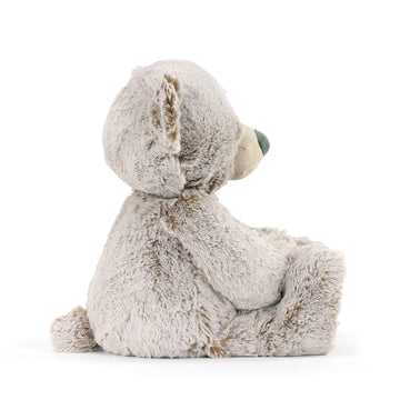 Demdaco Pocket Prayer Teddy Bear Soft Grey 16 Inch Plush Fabric Stuffed Animal Toy