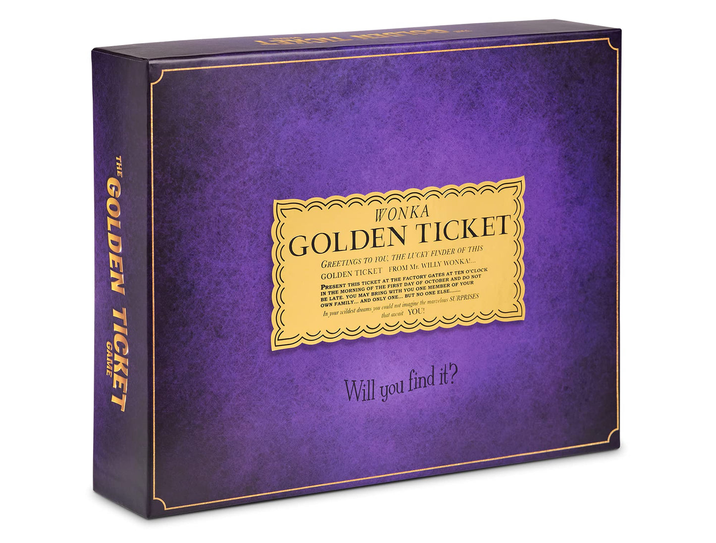 Buffalo Games Willy Wonka's The Golden Ticket Game, 10 Years, Multi Color, Model 259, Paper Material