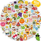 Benresive 400 Pcs Cute Stickers For Kids, Water Bottle Stickers For Kids, 80 Styles Kawaii Stickers Bulk, Fun Vinyl Waterproof Hydroflask Laptop Skateboard Classroom Sticker Packs For Teens Girls