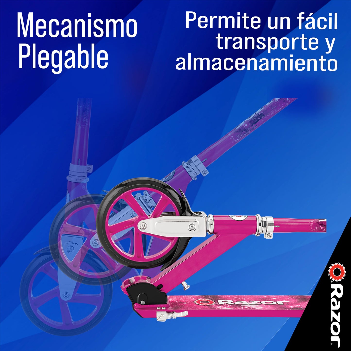 Razor A5 LUX Kick Scooter - Pink - 38.6 Inch - Lightweight & Durable - Model 13013262