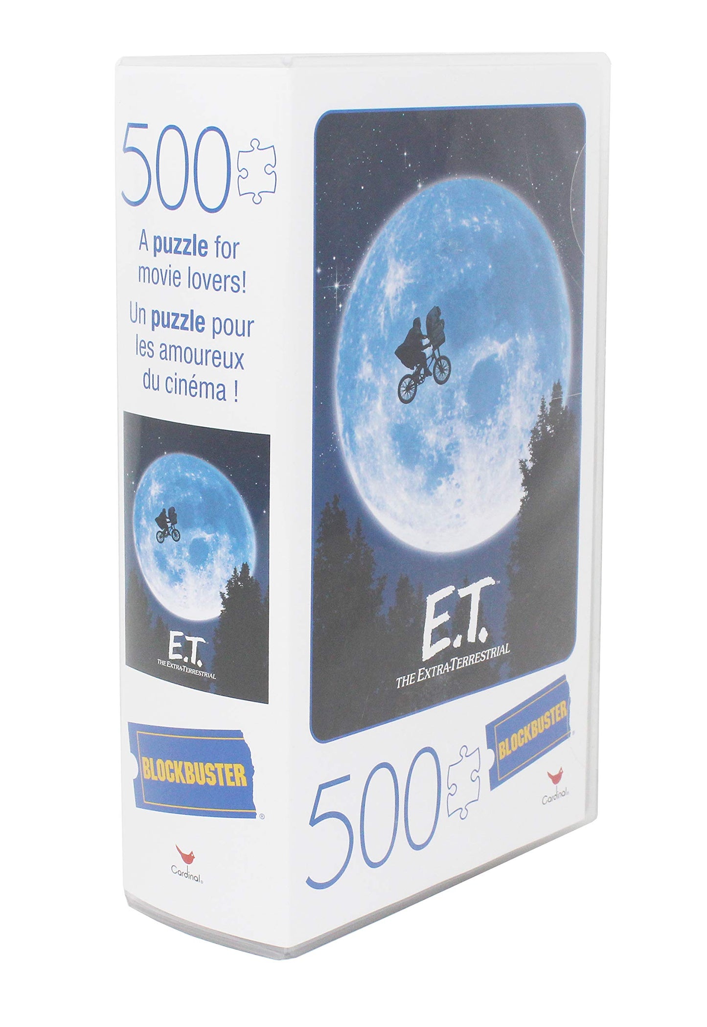 E.T. The Extra-Terrestrial Movie 500-Piece Puzzle In Plastic Retro Blockbuster Vhs Video Cas